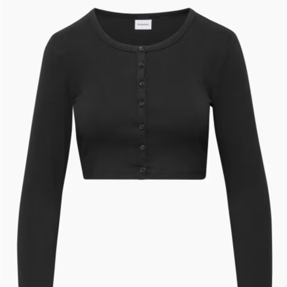 Sunday best long sleeve crop top cardigan